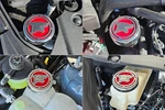2015-2025 Mustang Fluid Cap Cover Automatic Transmissions Only, Coyote Logo 4P. Fixed Price $121.86.