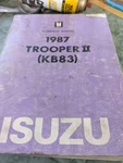 1987 Isuzu Trooper Ii Truck (KB83) Workshop Repair Service Manual Factory Oem. Fixed Price $99.99.