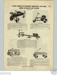 1928 Paper Ad Pedal Car Aeroplane Airplane Oriole Flyer Bull Dog Coaster Wagon. Fixed Price $10.00.