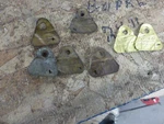 1957 1958 1959 1960 1962 61 Chevrolet Corvette 2X4 Tags 2626 2627 Box. Fixed Price $25.00.