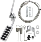 Universal Polished Aluminum Accelerator Pedal & Mr Gasket Cable Kit. Fixed Price $79.99.