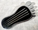 Authentic Vtg Cal Custom Surfer Gas Pedal Rat Hot Rod Chrome Barefoot. Fixed Price $25.00.