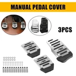 3 Universal Non-slip Silver Manual Gas Brake Pedal Foot Pad Cover Car Auto Parts. Fixed Price $11.39.