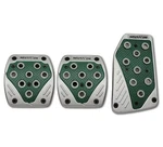 Silver And Green Universal Sports Pedal Pad Non Slip Manual Car Neutron Style. Fixed Price $19.99.