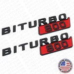 2X Mercedes Brabus Biturbo 800 Fender Nameplate Badge Marker Emblem Gloss Black. Fixed Price $44.99.