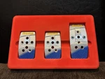 Very Rare Nos Vintage Momo "stealth Blue" Pedal Set For Racing From Aluminum. Fixed Price $189.00.