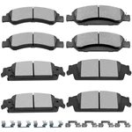 Scitoo Brake Pads Kits Front Semi-metal Rear Ceramic 8PCS Fit For As Shown. Fixed Price $80.60.