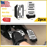 Silver Non-slip Gas Brake Foot Pedal Pad Cover Car Replace Part Decor Trim. Fixed Price $12.99.