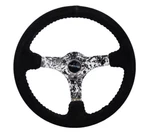 Nrg Reinforced Steering Wheel (350MM 3IN. Deep) Blk Suede W/hydrodipped Digi-c. Fixed Price $198.00.