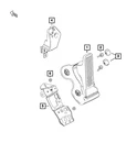 Genuine Mopar Accelerator Pedal 68337475AA. Fixed Price $293.70.