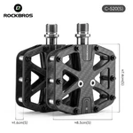 Rockbros Mtb Road Bike Pedals Carbon Fiber 3 Bearing Lightweight Non-slip 9/16". Fixed Price $50.99.