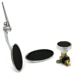 Oval Firewall Mnt Gas Pedal, Lg Brake Pad And Dimmer Chromed Billet. Fixed Price $217.80.