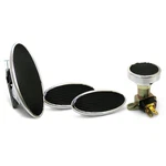 Chromed Billet Floor Mount Gas Pedal, 2 Sm Oval Brake/clutch Pedals & Dimmer Pad. Fixed Price $199.95.