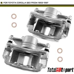 2PCS Disc Brake Caliper W/ Bracket Front For Toyota Corolla Geo Prizm 1993-1997. Fixed Price $122.08.