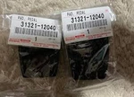 Toyota Genuine Set 31321-12040X2 Oem Brake&clutch Pedal Pad For Celica Corolla. Fixed Price $38.50.