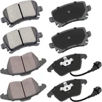 Cciyu D1107 & D1108 Front Rear Ceramic Brake Pads Kits 8PCS Fit For Audi A3.... Fixed Price $50.86.