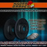 Fits 2011 2012 Ford Mustang Gt Drilled Brake Rotors Ceramic Blk. Fixed Price $264.29.