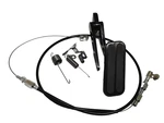 Universal Street Hot Rod Black Alum Gas Pedal + 36" Blk Throttle Cable & Spring. Fixed Price $56.03.