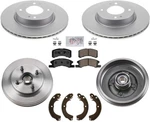 Front Rotors Brake Pads Drums Shoes For Mitsubishi Mirage 2017 2020 2024. Fixed Price $301.00.