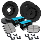 For Infiniti Q50 21-24 Brake Kit Eline Series Drilled & Slotted Front Rear. Fixed Price $614.11.