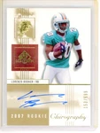 2007 Ud Sp Chirography Lorenzo Booker Rc Auto 153/699 # 129. Fixed Price $7.95.