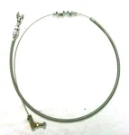 Universal 24" Stainless Steel Braided Throttle Cable Assembly Street Rat Rod. Fixed Price $23.51.