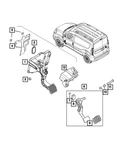 Genuine Mopar Non Adjustable Pedal Assembly 68470630AA. Fixed Price $200.60.