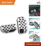 2PCS Anti-slip Aluminum Brake Gas Pedal Pads,auto No Drilling Accelerator Ped.... Fixed Price $39.47.