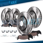 8PC 13.23" Front 11.89" Rear Rotors Brake Pads For Volvo S60 S80 V60 V70 XC70. Fixed Price $201.29.