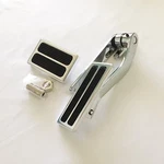 Custom Hinged Gas Pedal And Brake Pad Combo- Pol Alum With Chrome Arms. Fixed Price $57.95.