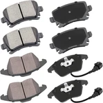 Cciyu D1107 & D1108 Front Rear Ceramic Brake Pads Kits 8PCS Fit For Audi.... Fixed Price $60.99.