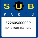 Subaru Plate Foot Rest Lhd 52260SG0009P, New Genuine Oem Part. Fixed Price $15.22.
