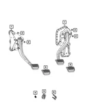 Genuine Mopar Brake Pedal Pad 68538060AA. Fixed Price $21.21.