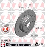 Zimmermann 150.1272.52 Sport Disc Brake Rotor For Select 91-01 Bmw Models. Fixed Price $123.99.