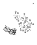 Genuine Mopar Nut 68313101AA. Fixed Price $9.42.