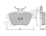 Trusting 115.0 Brake Pad Set, Disc For Alfa Romeo, Lancia. Fixed Price $31.72.