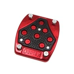 Universal Black Red Aluminum Alloy Antislip Brake Pedal Cover For Motorcycle. Fixed Price $21.99.