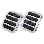 Clutch & Brake Pedal Pads Set Chrome/rubber Volkswagen T1 Bug Beetle T2 Bus Ghia. Fixed Price $15.92.