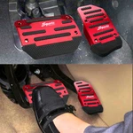 Universal Non-slip Sport Brake Rest Pedal Pad Covers Red Aluminum. Fixed Price $11.39.