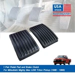 Pair Pedal Pad Brake Clutch Fit Mitsubishi Mighty Max L200 1986 1987 - 1996. Fixed Price $18.35.