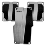 Nrg Innovations Manual Silver Brushed Aluminum Pedal Pad Set W Black Carbon. Fixed Price $32.58.