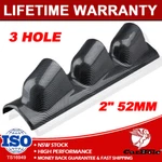2" 52MM Carbon Fiber Left Hand Drive Pod A-pillar Triple Gauge Holder Mount. Fixed Price $18.59.