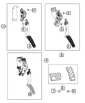 Genuine Mopar Accelerator Pedal 05154105AI. Fixed Price $345.45.