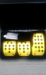 Brand New Inbox Ichibahn Motorsports Gold Pedal Covers. Fixed Price $50.00.