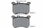 Textar 2518301 Brake Pad Set, Disc For Brabus, Mercedes-benz. Fixed Price $90.22.