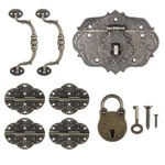 Decorative Hinges And Hasp,jewelry Hardware Large Pirate Chest Kit A.... Fixed Price $15.40.