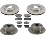 Fits For 1996-1998 Acura 3.2 Tl Front & Rear Brake Rotors With Ceramic Pads. Fixed Price $254.00.