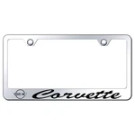 Corvette C4 Laser Etched Script Stainless Steel License Plate Frame (chrome). Fixed Price $38.95.