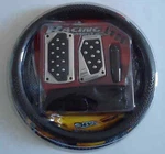 Racing Combo With Pedal Pad/gear Knob/steering Wheel Cover/boot Cover/valve Caps. Fixed Price $19.99.