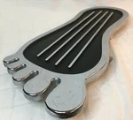 Bare Foot Gas Pedal Vintage Cal Custom Chrome Surfer Man Cave Display Nice. Fixed Price $32.76.